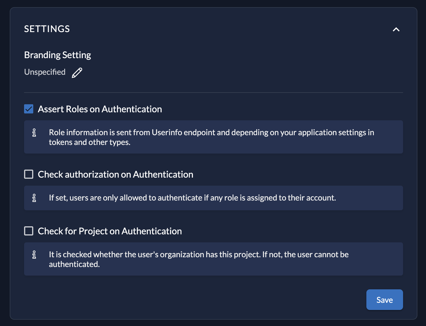 Assert Roles on Authentication